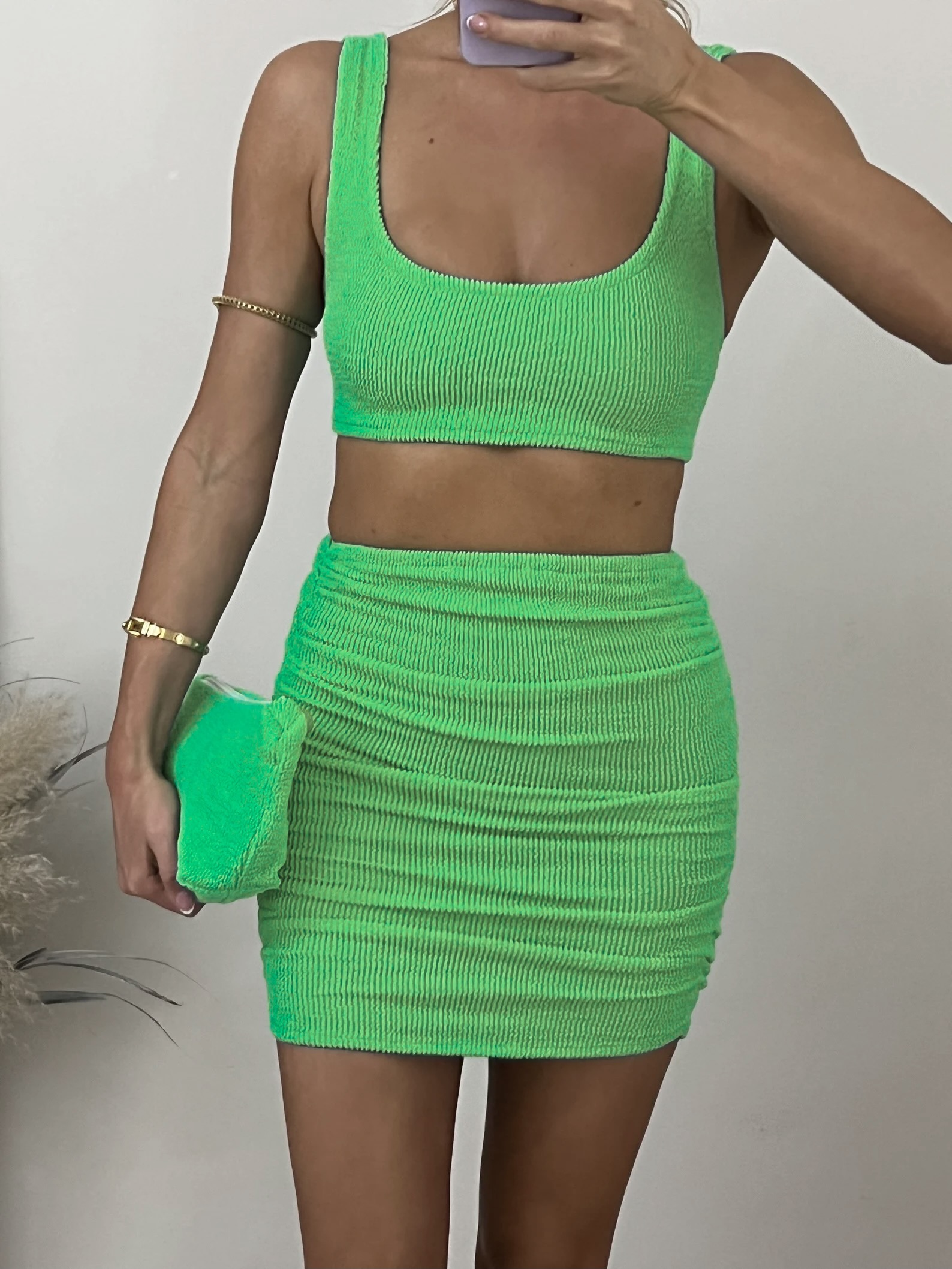 Ruched Mini Skirt – foto 3